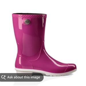 Ugg Womens Sienna Waterproof Rain Boots Size 9 Hot Pink Rubber Outdoors